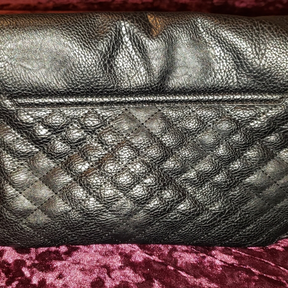 BCBG PARIS Black & silver CROSSBODY PURSE  Strap SHOULDER BAG - Picture 2 of 3